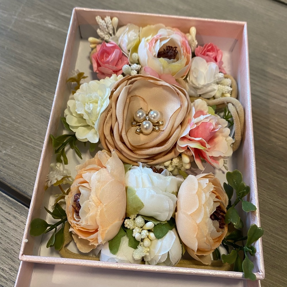 Floral Newborn Infant Headband